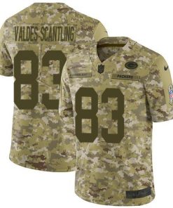 Nike Green Bay Packers #83 Marquez Valdes-Scantling Camo Stitched Limited 2018 Salute To Service Jersey