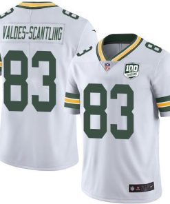 Nike Green Bay Packers #83 Marquez Valdes-Scantling White 100th Season Stitched Vapor Untouchable Limited Jersey