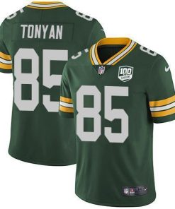 Nike Green Bay Packers #85 Robert Tonyan Green Team Color 100th Season Stitched Vapor Untouchable Limited Jersey
