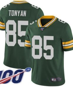 Nike Green Bay Packers #85 Robert Tonyan Green Team Color Stitched 100th Season Vapor Untouchable Limited Jersey