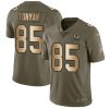 Nike Green Bay Packers #85 Robert Tonyan Olive/Gold Stitched Limited 2017 Salute To Service Jersey