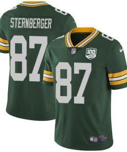 Nike Green Bay Packers #87 Jace Sternberger Green Team Color 100th Season Stitched Vapor Untouchable Limited Jersey