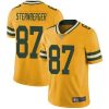 Nike Green Bay Packers #87 Jace Sternberger Yellow Stitched Limited Rush Jersey