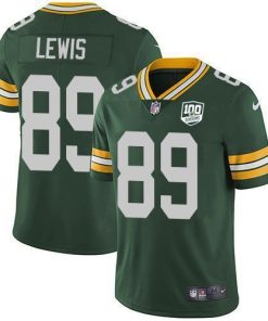 Nike Green Bay Packers #89 Marcedes Lewis Green Team Color 100th Season Stitched Vapor Untouchable Limited Jersey