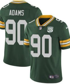 Nike Green Bay Packers #90 Montravius Adams Green Team Color 100th Season Stitched Vapor Untouchable Limited Jersey