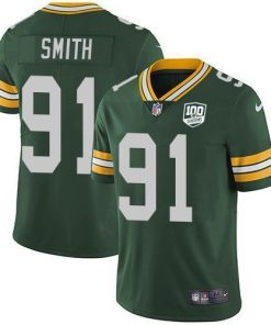 Nike Green Bay Packers #91 Preston Smith Green Team Color 100th Season Stitched Vapor Untouchable Limited Jersey