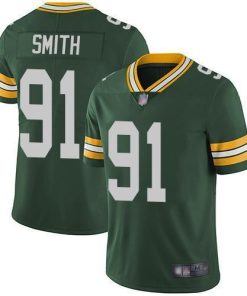 Nike Green Bay Packers #91 Preston Smith Green Team Color Stitched Vapor Untouchable Limited Jersey