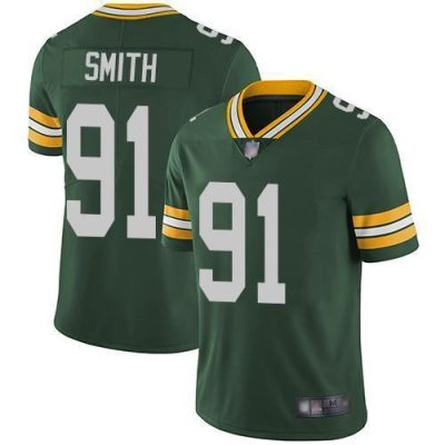 Nike Green Bay Packers #91 Preston Smith Green Team Color Stitched Vapor Untouchable Limited Jersey