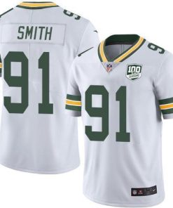 Nike Green Bay Packers #91 Preston Smith White 100th Season Stitched Vapor Untouchable Limited Jersey