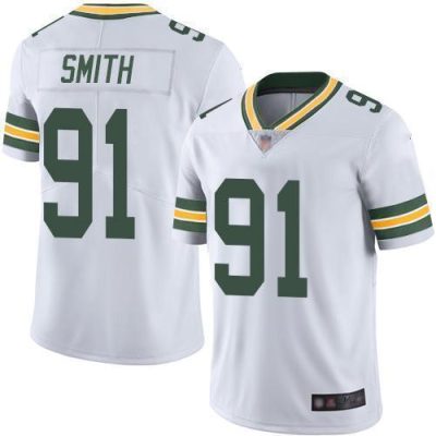 Nike Green Bay Packers #91 Preston Smith White Stitched Vapor Untouchable Limited Jersey