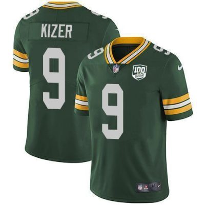 Nike Green Bay Packers #9 DeShone Kizer Green Team Color 100th Season Stitched Vapor Untouchable Limited Jersey