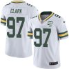 Nike Green Bay Packers #97 Kenny Clark White 100th Season Stitched Vapor Untouchable Limited Jersey