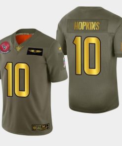 Nike Houston Texans #10 DeAndre Hopkins Olive Gold 2019 Salute to Service NFL 100 Limited Jersey
