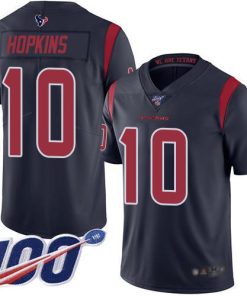 Nike Houston Texans #10 DeAndre Hopkins Navy Blue Stitched NFL Limited Rush 100th Season Jersey