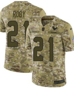 Nike Houston Texans #21 Bradley Roby Camo Stitched NFL Limited 2018 Salute To Service Jersey