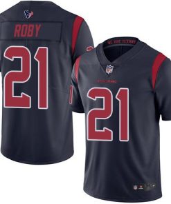 Nike Houston Texans #21 Bradley Roby Navy Blue Stitched NFL Limited Rush Jersey