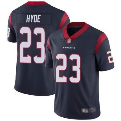 Nike Houston Texans #23 Carlos Hyde Navy Blue Team Color Stitched NFL Vapor Untouchable Limited Jersey