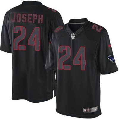 Nike Houston Texans #24 Johnathan Joseph Black Stitched NFL Impact Limited Jersey