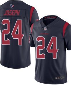 Nike Houston Texans #24 Johnathan Joseph Navy Blue Stitched NFL Limited Rush Jersey