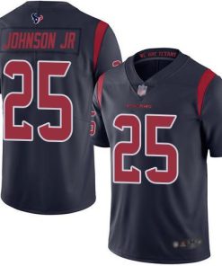 Nike Houston Texans #25 Duke Johnson Jr Navy Blue Stitched NFL Limited Rush Jersey