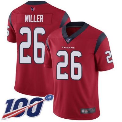 Nike Houston Texans #26 Lamar Miller Red Alternate Stitched NFL 100th Season Vapor Limited Jersey