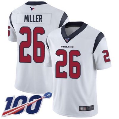 Nike Houston Texans #26 Lamar Miller White Stitched NFL 100th Season Vapor Limited Jersey