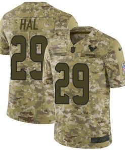 Nike Houston Texans #29 Andre Hal Camo Stitched NFL Limited 2018 Salute To Service Jersey