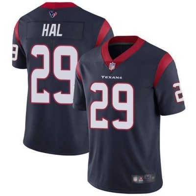 Nike Houston Texans #29 Andre Hal Navy Blue Team Color Stitched NFL Vapor Untouchable Limited Jersey