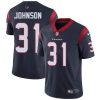 Nike Houston Texans #31 David Johnson Navy Blue Team Color Stitched NFL Vapor Untouchable Limited Jersey