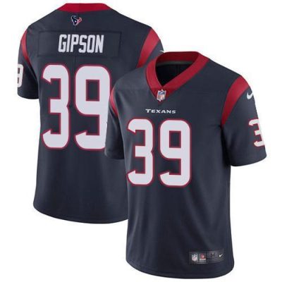 Nike Houston Texans #39 Tashaun Gipson Navy Blue Team Color Stitched NFL Vapor Untouchable Limited Jersey