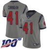 Nike Houston Texans #41 Zach Cunningham Gray Stitched NFL Limited Inverted Legend 100th Season Jersey