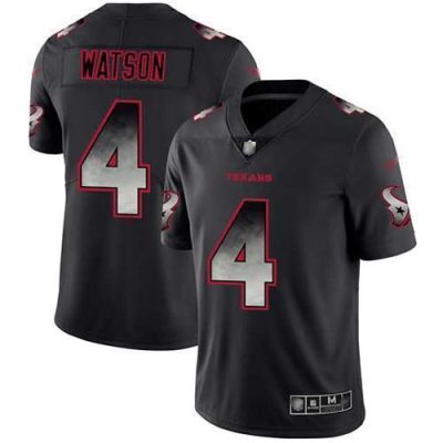Nike Houston Texans #4 Deshaun Watson Black Stitched NFL Vapor Untouchable Limited Smoke Fashion Jersey