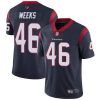 Nike Houston Texans #46 Jon Weeks Navy Blue Team Color Stitched NFL Vapor Untouchable Limited Jersey