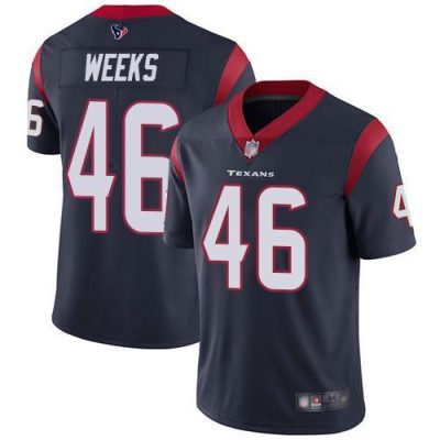 Nike Houston Texans #46 Jon Weeks Navy Blue Team Color Stitched NFL Vapor Untouchable Limited Jersey