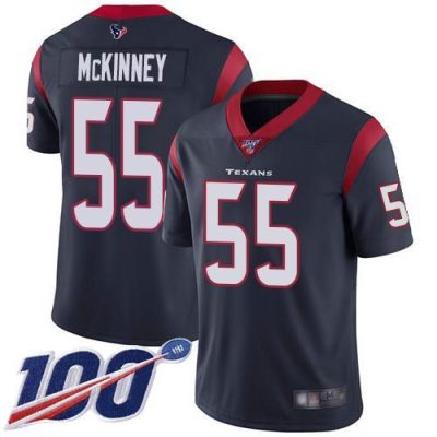 Nike Houston Texans #55 Benardrick McKinney Navy Blue Team Color Stitched NFL 100th Season Vapor Limited Jersey
