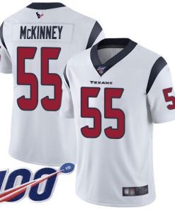 Nike Houston Texans #55 Benardrick McKinney White Stitched NFL 100th Season Vapor Limited Jersey
