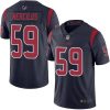 Nike Houston Texans #59 Whitney Mercilus Navy Blue Stitched NFL Limited Rush Jersey