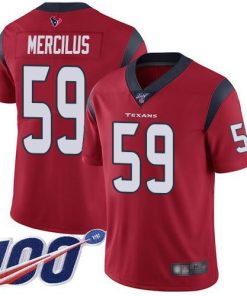 Nike Houston Texans #59 Whitney Mercilus Red Alternate Stitched NFL 100th Season Vapor Limited Jersey