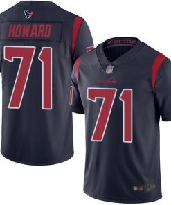 Nike Houston Texans #71 Tytus Howard Navy Blue Stitched NFL Limited Rush Jersey