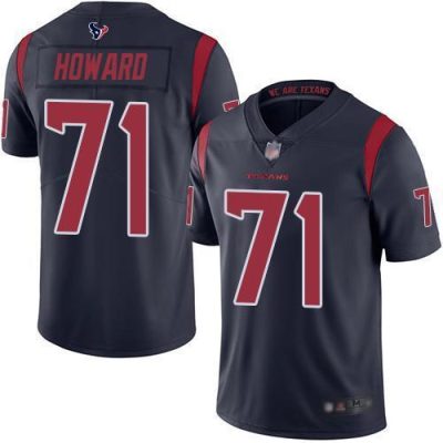 Nike Houston Texans #71 Tytus Howard Navy Blue Stitched NFL Limited Rush Jersey
