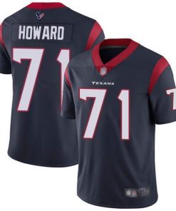 Nike Houston Texans #71 Tytus Howard Navy Blue Team Color Stitched NFL Vapor Untouchable Limited Jersey