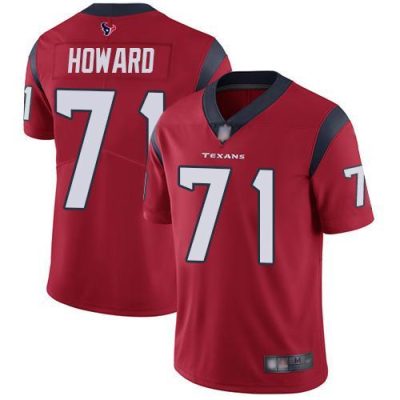 Nike Houston Texans #71 Tytus Howard Red Alternate Stitched NFL Vapor Untouchable Limited Jersey