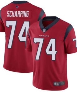 Nike Houston Texans #74 Max Scharping Red Alternate Stitched NFL Vapor Untouchable Limited Jersey