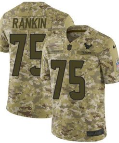 Nike Houston Texans #75 Martinas Rankin Camo Stitched NFL Limited 2018 Salute To Service Jersey