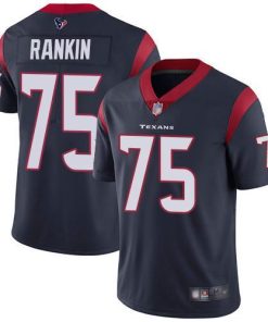 Nike Houston Texans #75 Martinas Rankin Navy Blue Team Color Stitched NFL Vapor Untouchable Limited Jersey