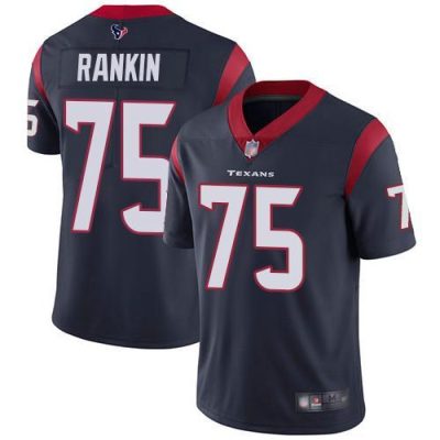 Nike Houston Texans #75 Martinas Rankin Navy Blue Team Color Stitched NFL Vapor Untouchable Limited Jersey