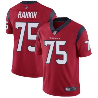 Nike Houston Texans #75 Martinas Rankin Red Alternate Stitched NFL Vapor Untouchable Limited Jersey
