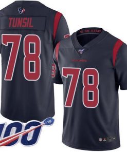 Nike Houston Texans #78 Laremy Tunsil Navy Blue Stitched NFL Limited Rush 100th Season Jersey