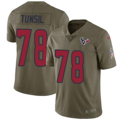 Nike Houston Texans #78 Laremy Tunsil Olive Stitched NFL Limited 2017 Salute To Service Jersey