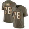 Nike Houston Texans #78 Laremy Tunsil Olive/Gold Stitched NFL Limited 2017 Salute To Service Jersey